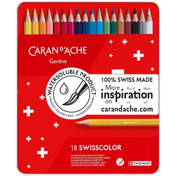 Lápis Cor Aguarelável 18un Cx Meta Caran DAche Swisscolor