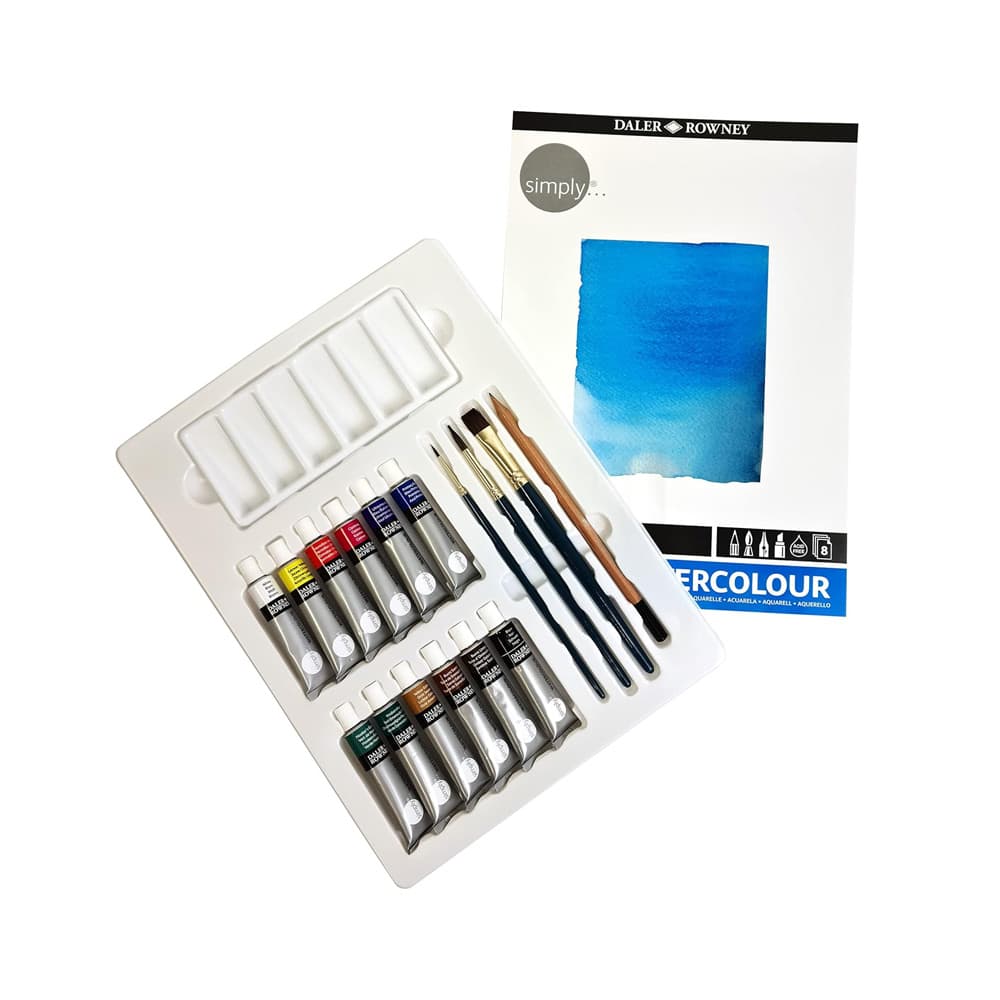 Conjunto Pinturas Simply Set Aguarela 25 Peças