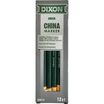 Lápis Dermatográfico Dixon Marker Verde Cx 12un