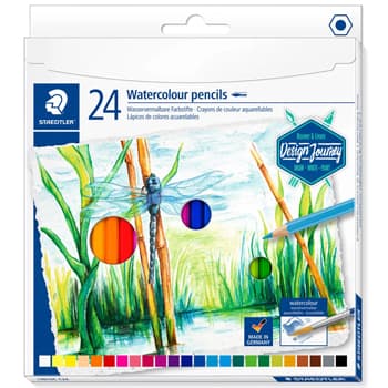 Lápis Cor Aguarelável 24un Cx Metal STAEDTLER 14610C M12