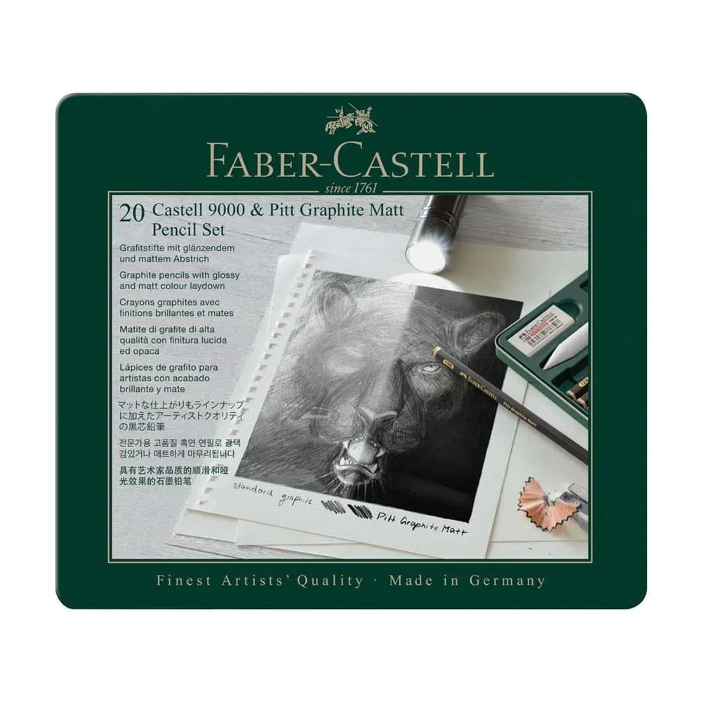 Lápis Grafite Mate + Castell 9000 Pack 20 Peças