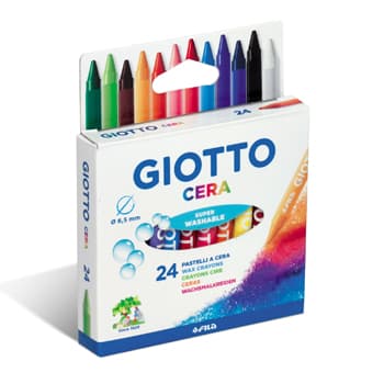 Lápis de Cera 24 Cores Giotto