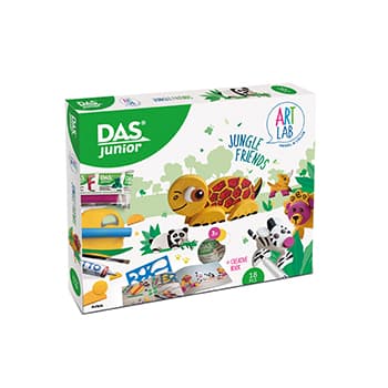 Conjunto DAS Junior Art Lab Jungle Friends 18 Peças