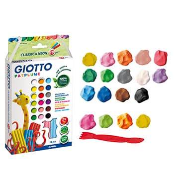 Plasticina 18 Cores Patplume Giotto 18x20g