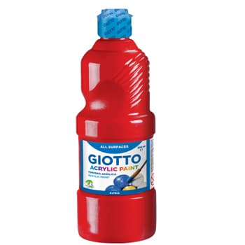 Guache Líquido Acrílico 500ml Giotto Vermelho