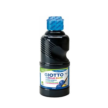 Guache Líquido Acrílico 250ml Giotto Preto