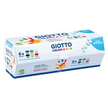Guache Pintura Dedos 100mlx06 Giotto Dita 6 Cores
