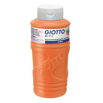 Guache Pintura Dedos 750ml Giotto Dita Laranja