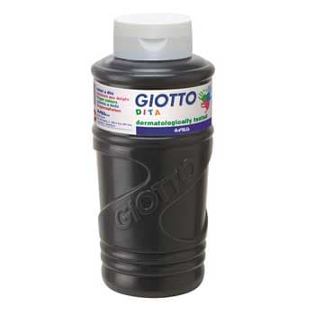 Guache Pintura Dedos 750ml Giotto Dita Preto