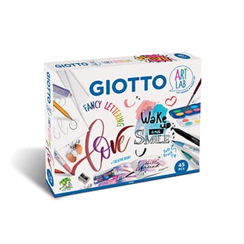 Conjunto Giotto Art Lab Fancy Lettering 45 Peças