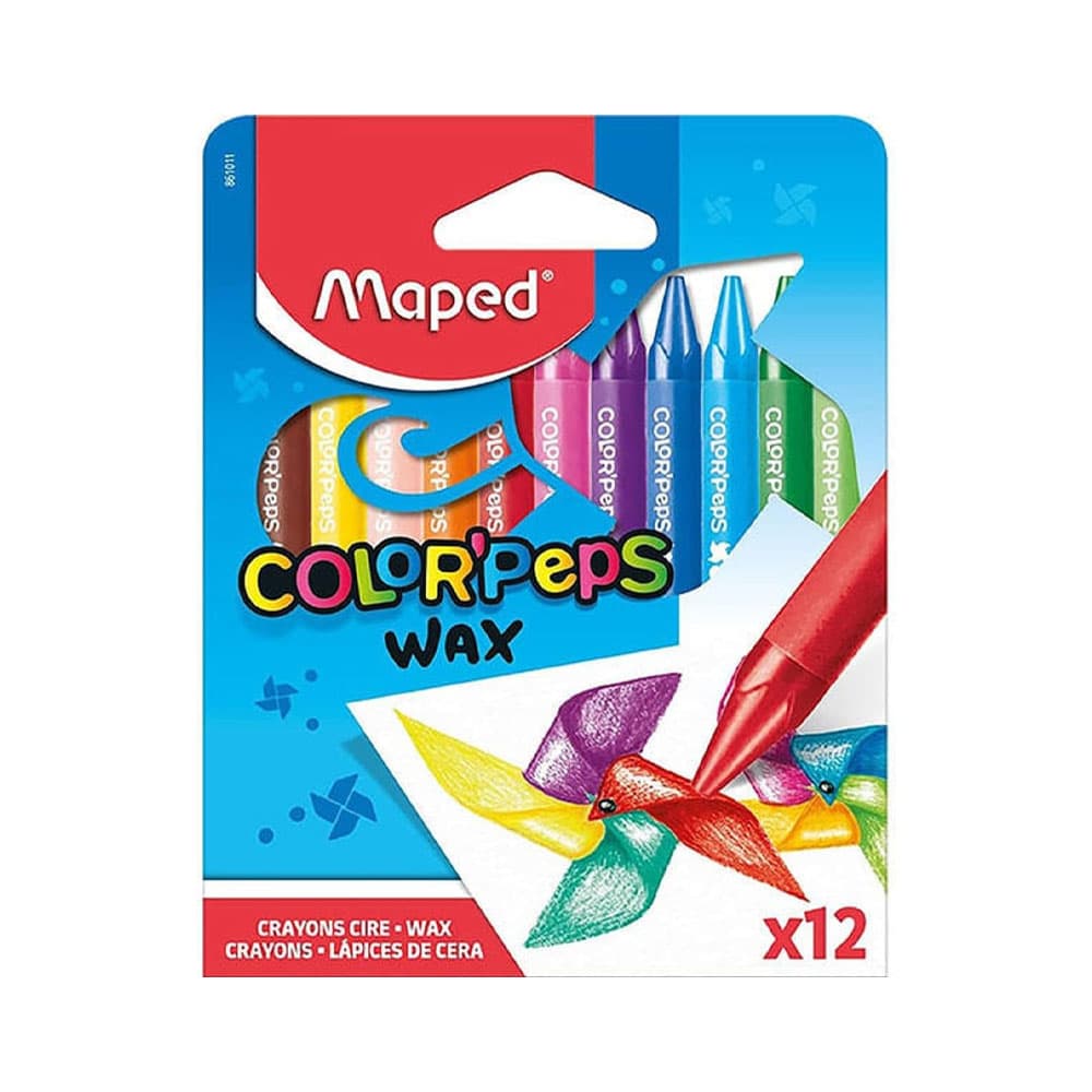 Lápis de Cera 12 Cores Maped Color Peps