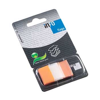 Separadores Film Adesivos 25x43mm Laranja 50un