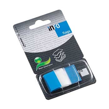 Separadores Film Adesivos 25x43mm Azul 50un