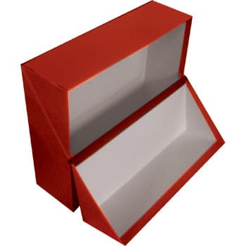 Caixa Arquivo Francês 365x280x100mm Almaço Vermelho