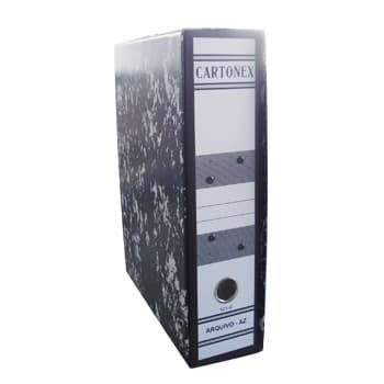 Pasta+Caixa Arquivo Definitivo AZ L76 310x230 Preto 25un