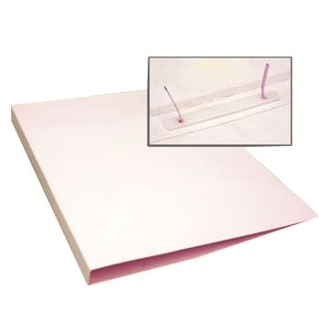 Dossier Cartolina Alto Brilho 310x230x20mm c/Ferragem Branco