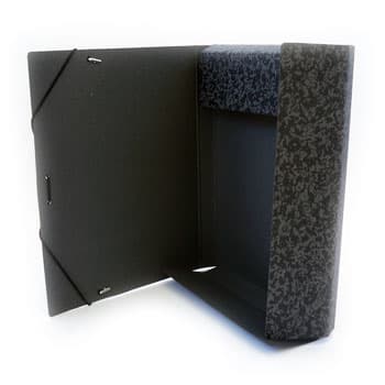 Pasta Cartão Hidraulico A4 L25 Abas/Elásticos Preto