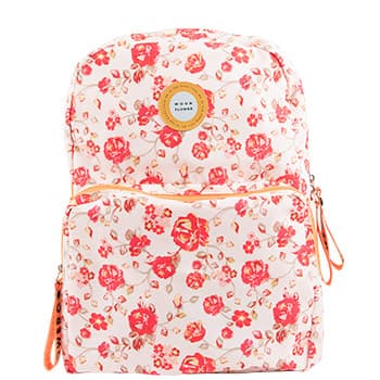 Mochila Escolar 2 Fechos Ambar Moonflower Roses 25L