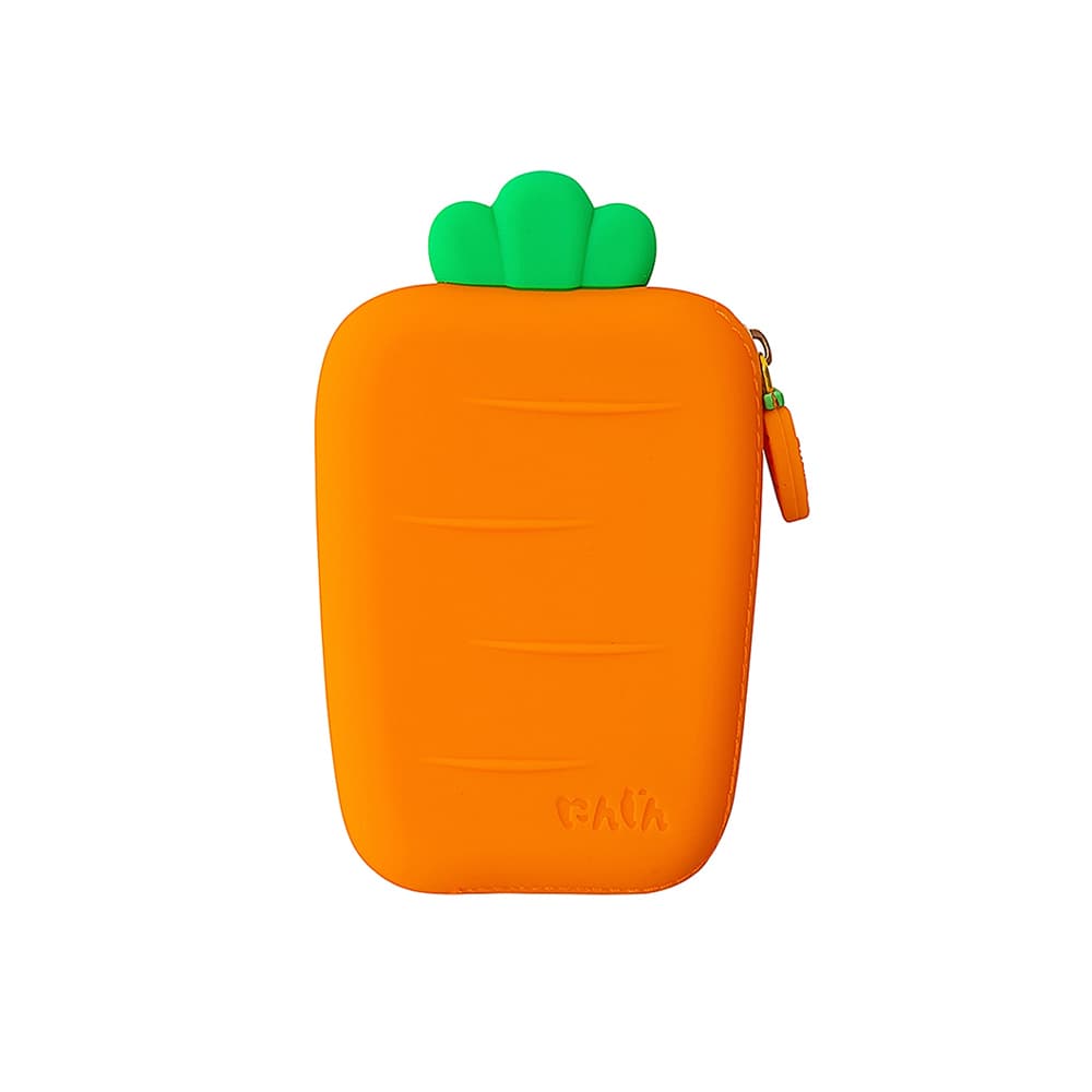 Porta Moedas Silicone Cenoura 1un