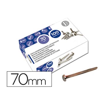 Ataches Latão 70mm N.12 100un