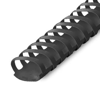 Argolas PVC Encadernar 32mm Ovais Preto 280 Folhas 50un