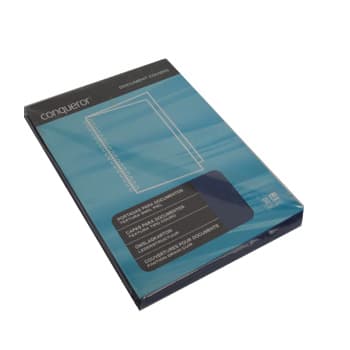 Capa Encadernação A4 300g Couro Azul 50un