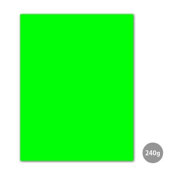 Cartolina 50x65cm Verde Fluorescente 240g 1 Folha