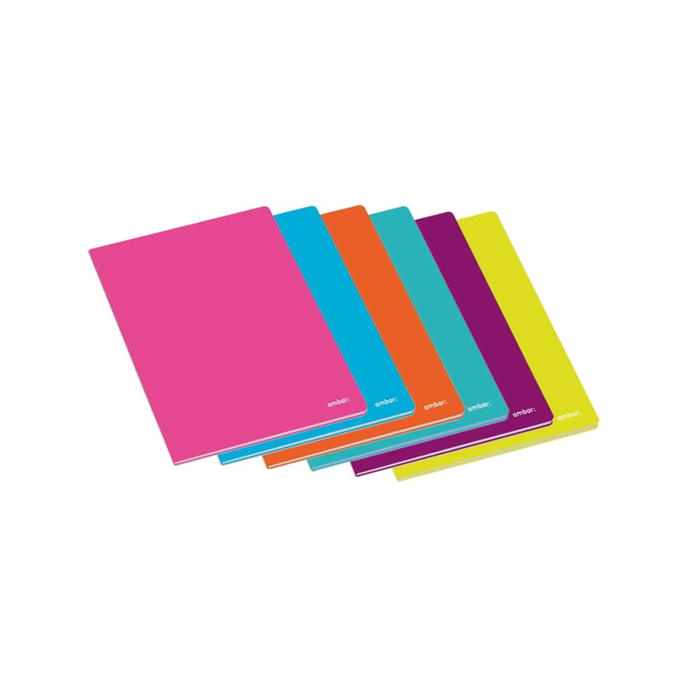 Caderno Agrafado A5 Pautado Ambar School Sortido 60Fls 1un