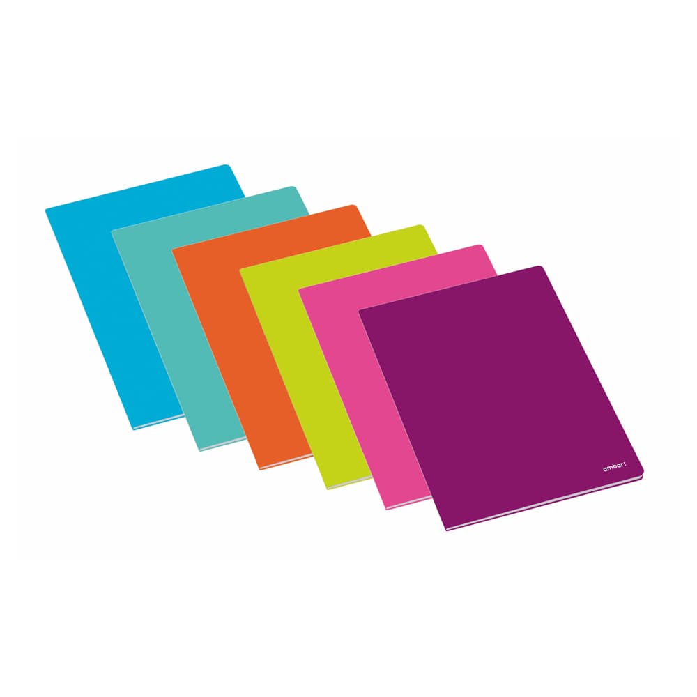 Caderno Agrafado A4 Pautado Ambar School Sortido 60Fls 1un