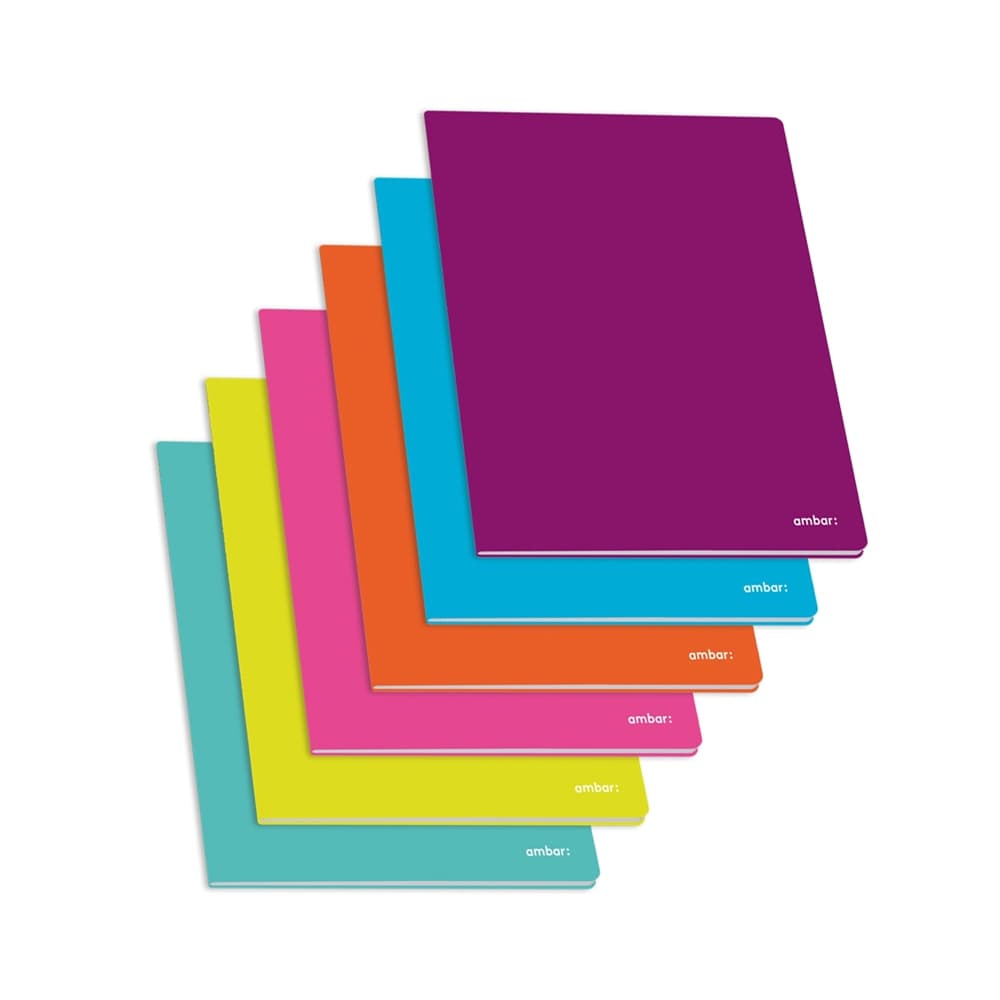 Caderno Agrafado A4 Quadric Ambar School Sortido 60Fls 1un