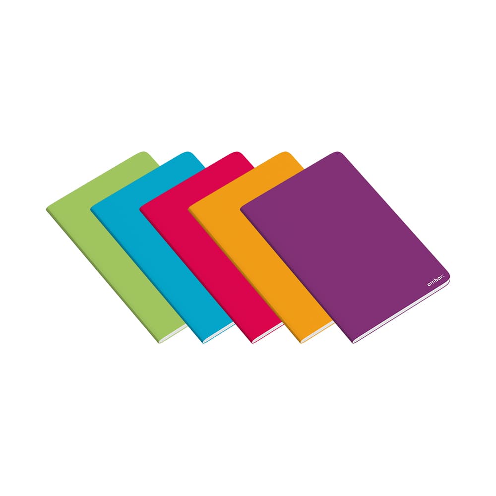 Caderno Agrafado A4 Quadric PP Ambar School Sortido 48Fls 1u