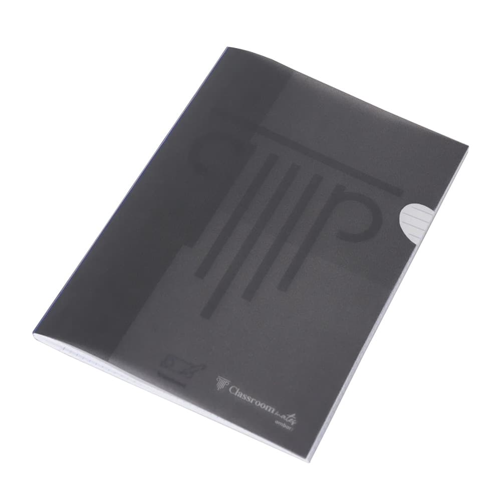 Caderno Agrafado A4 Pautado PP Ambar Preto 48Fls 1un