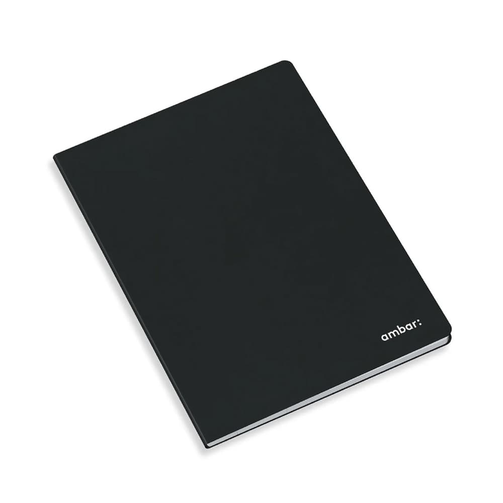 Caderno Agrafado A4 Quadriculado Ambar Preto 80Fls 1un