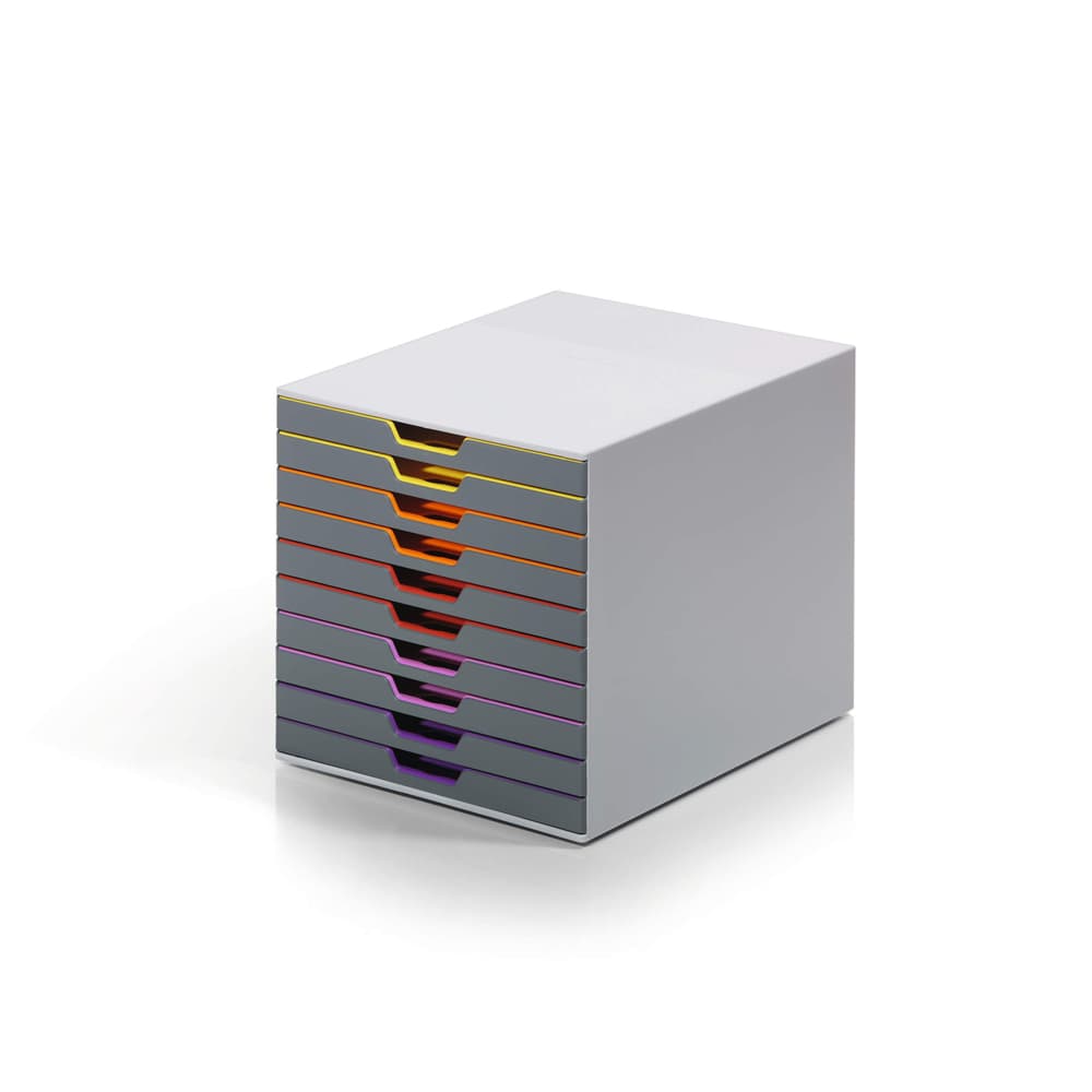 Móvel Secretária 10 Gavetas Durable Multicolor