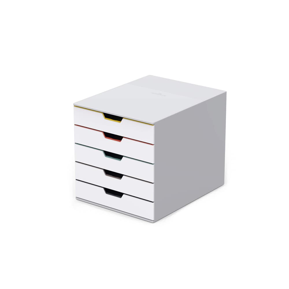 Móvel Secretária 5 Gavetas Durable Multicolor