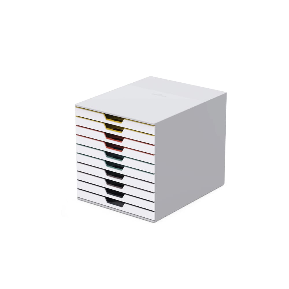 Móvel Secretária 10 Gavetas Durable Multicolor