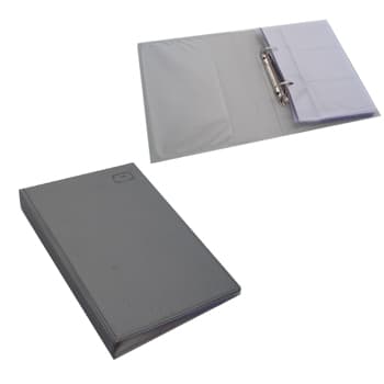 Porta Cartões Visita 210 Cartões Cinza