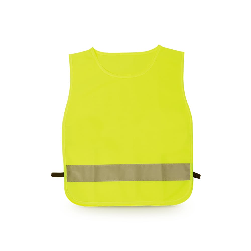 Colete Refletor de Alta Visibilidade Amarelo Criança