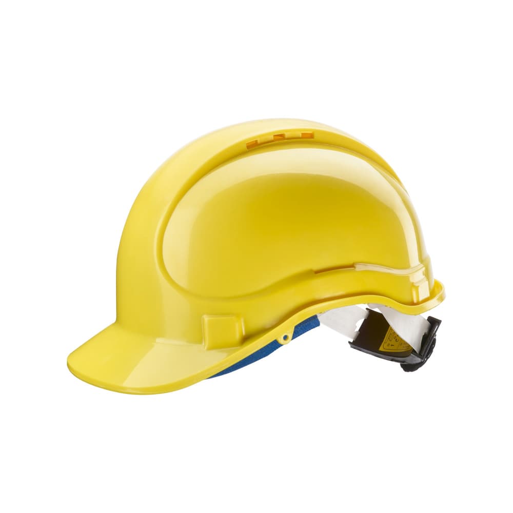 Capacete Proteção em ABS com Ajuste Amarelo