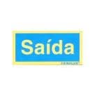 Sinalética Saida Plástico Adesivo 17x5.5mm