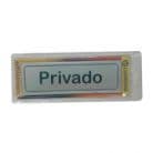 Sinalética Privado Plástico Adesivo 17x5.5mm