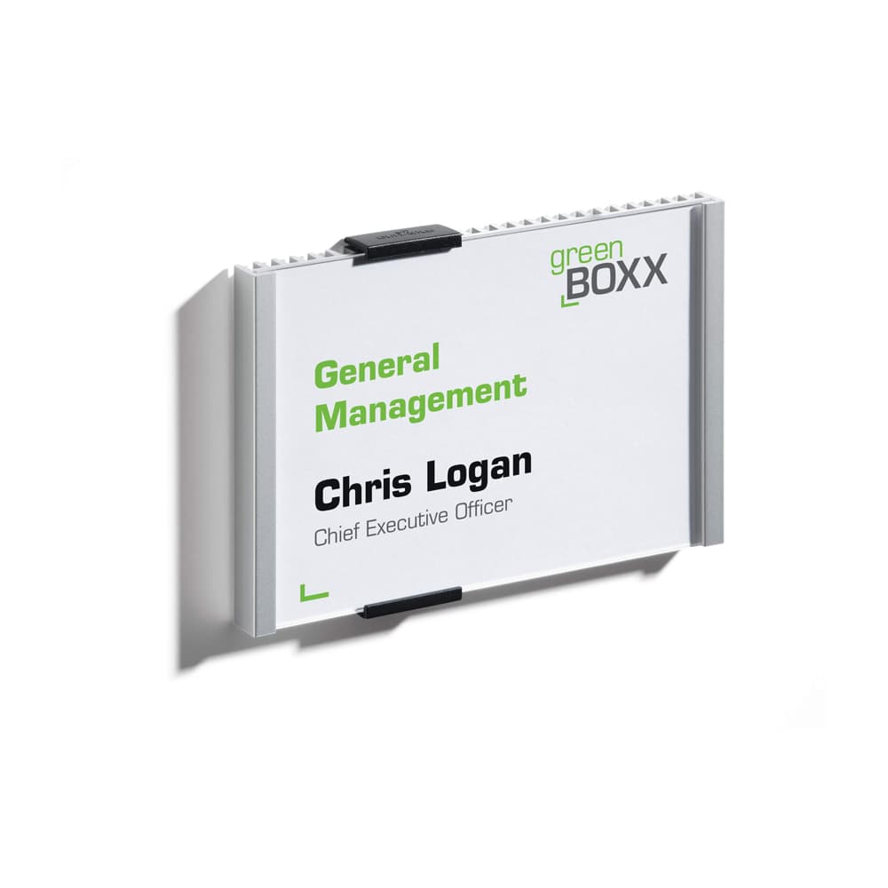 Identificador Porta 149x105,5mm Prata Metálica