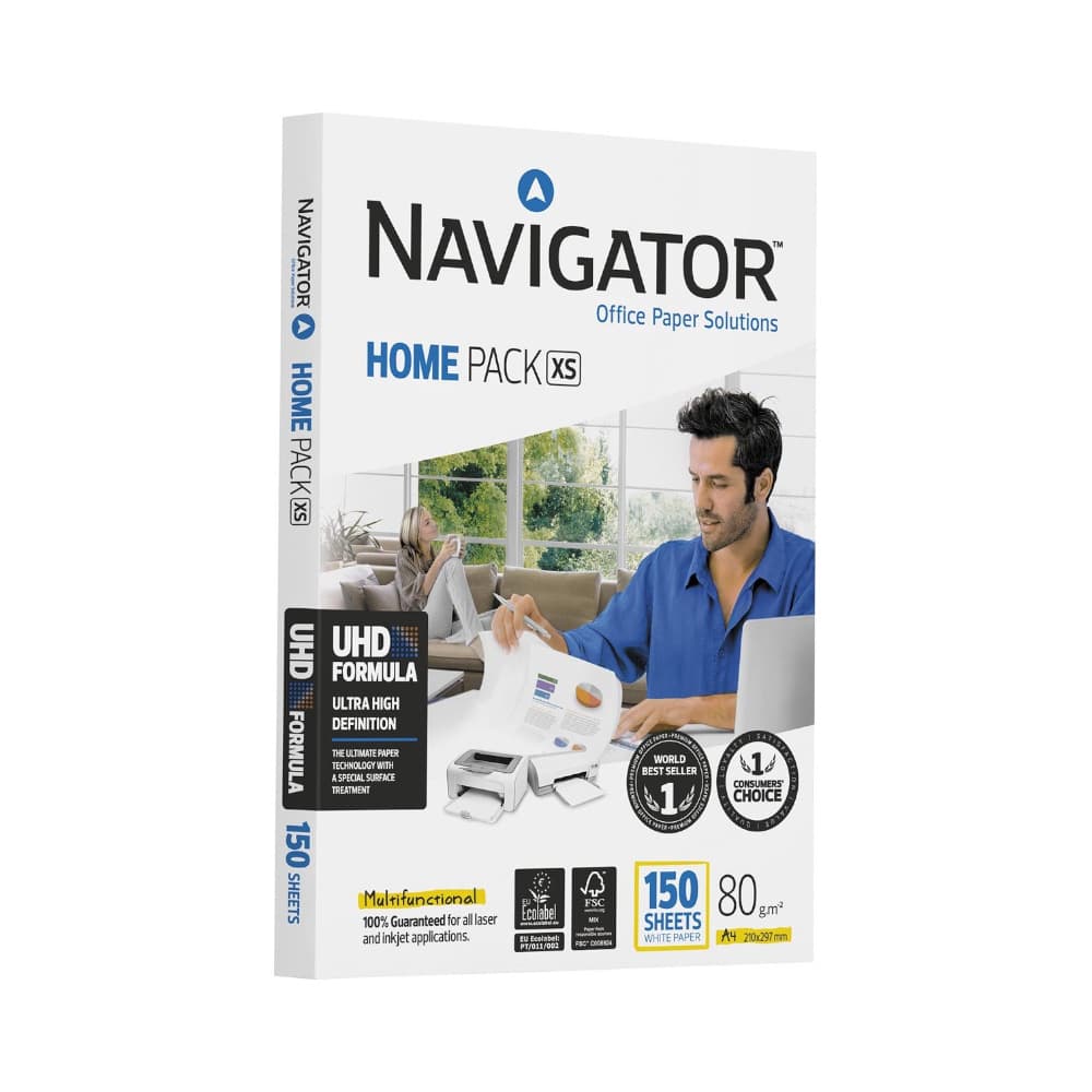Papel 080gr Fotocopia A4 Navigator Home Pack 1x150Fls