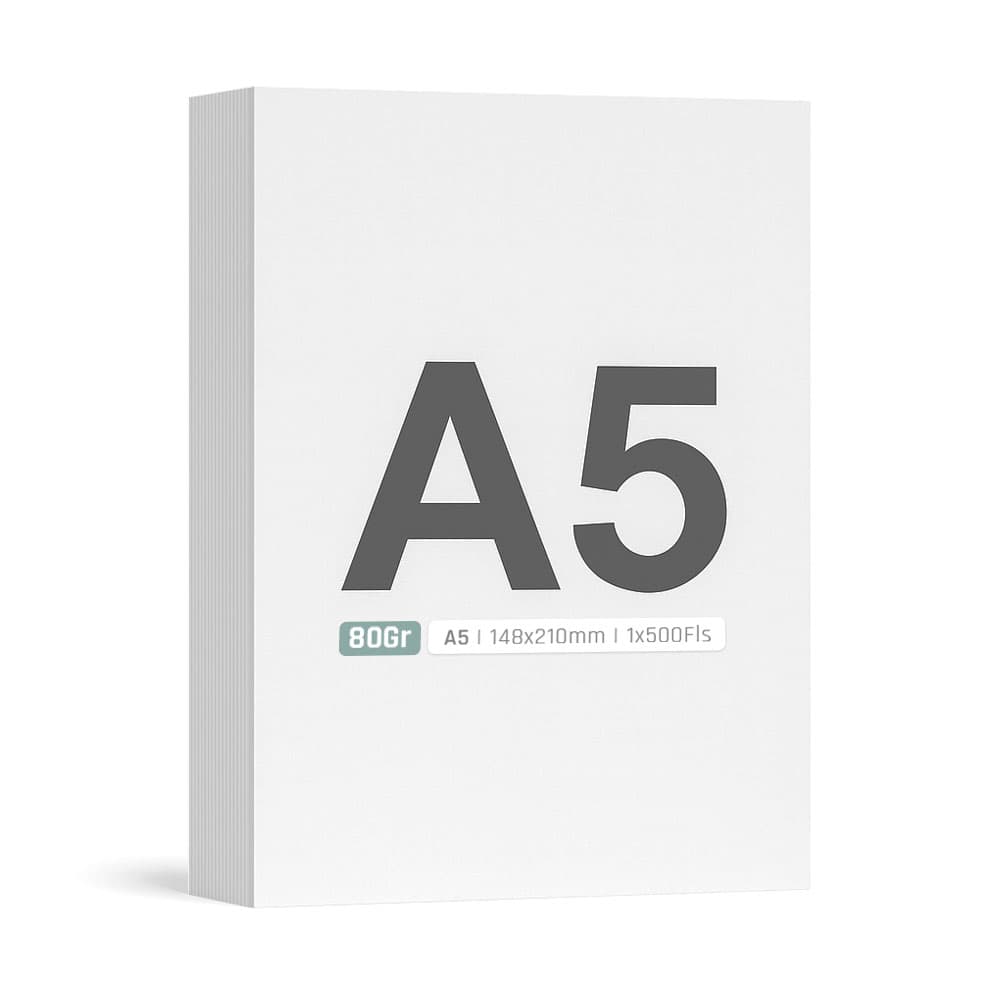 Papel 080gr Fotocopia A5 byNavigator 148x210mm 1x500Fls