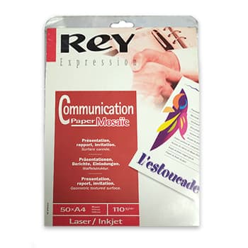 Papel 110gr Fotocopia A4 Rey Mosaic 50Fls