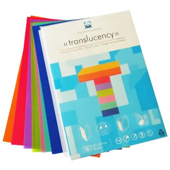 Papel Vegetal A4 100g Cores Sortidas 18Fls