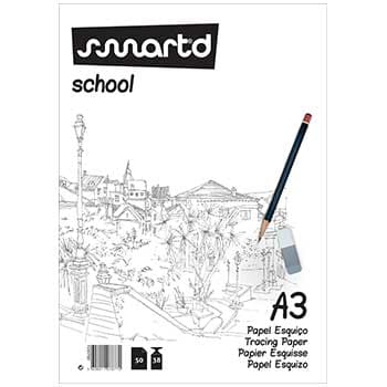 Papel Vegetal A3 38g Esquiço Bloco 50Fls