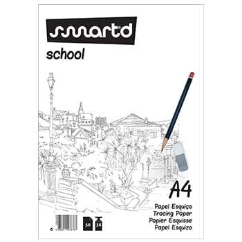 Papel Vegetal A4 38g Esquiço Bloco 50Fls