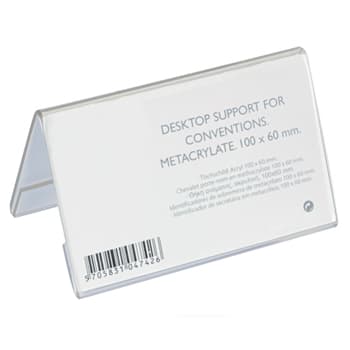 Porta-Nomes Secretária 100x60mm Acrilico 1un