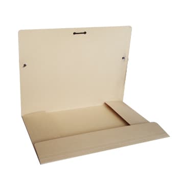 Pasta Cartolina A4 350gr Abas/Elásticos Bege